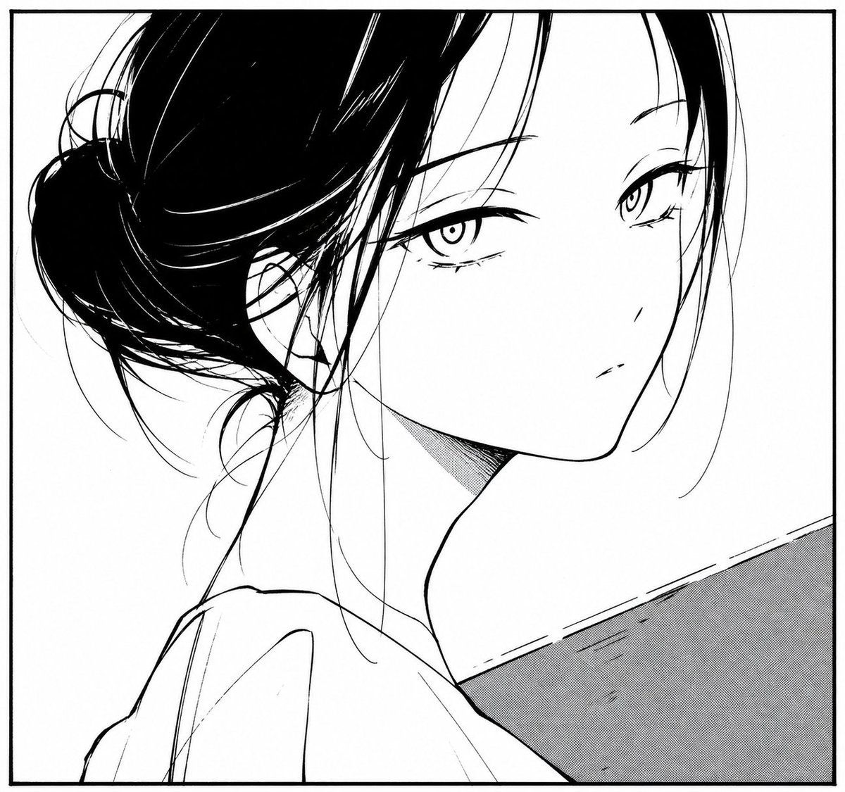产品视觉 GPT Image 2 提示词：Monochrome Manga Woman Portrait