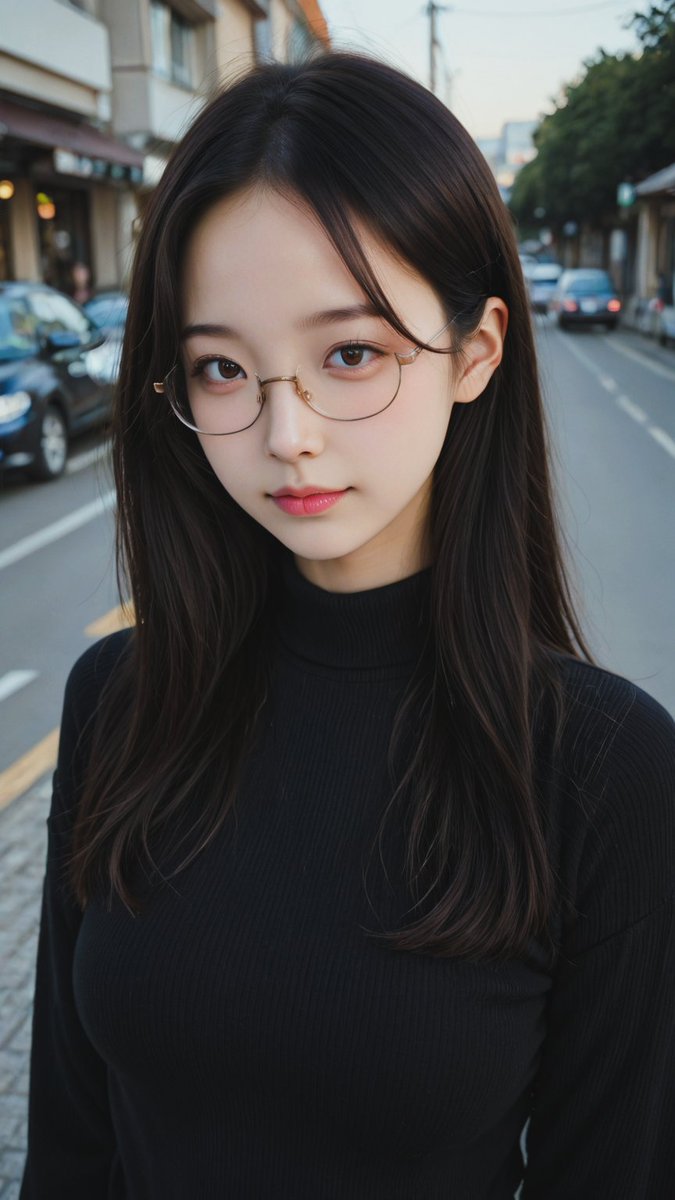 产品视觉 GPT Image 2 提示词：Moody Street Portrait at Dusk