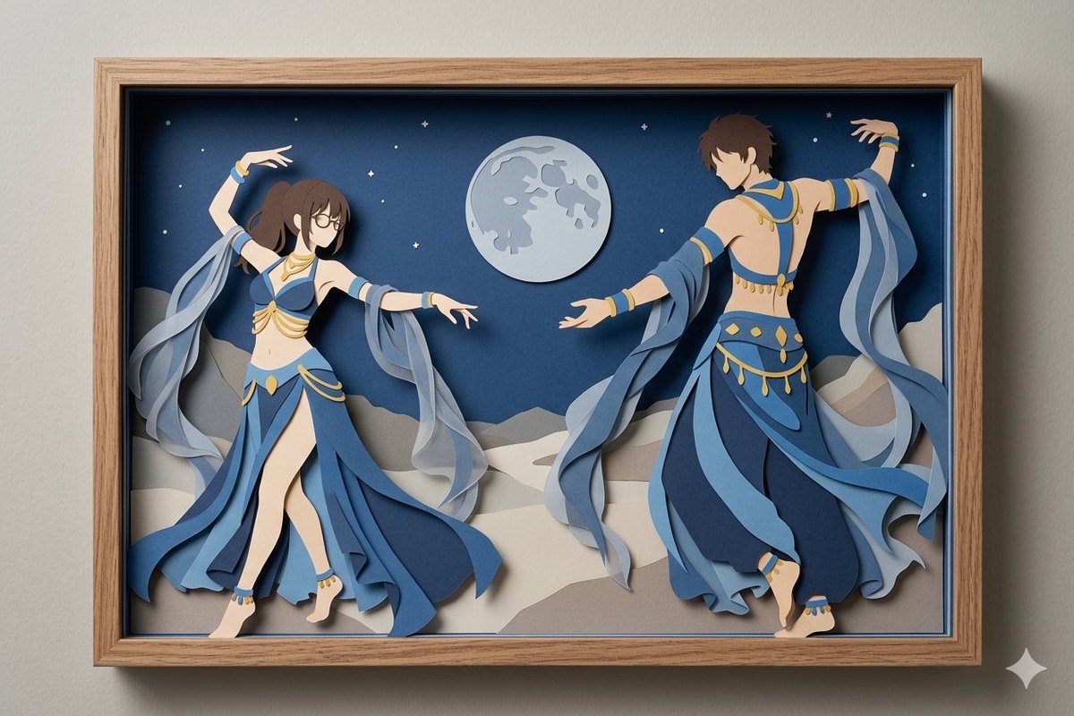 界面稿 GPT Image 2 提示词：Moonlit Dancer Shadow Box