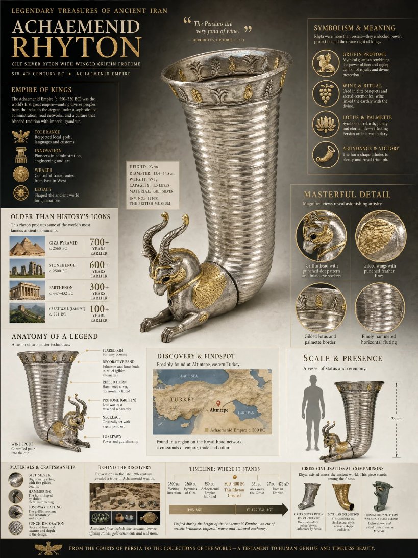信息图 GPT Image 2 提示词：Museum Archaeological Infographic Plate