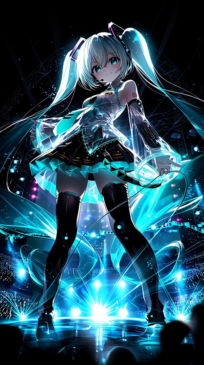 角色设定 GPT Image 2 提示词：Neon Virtual Idol Concert