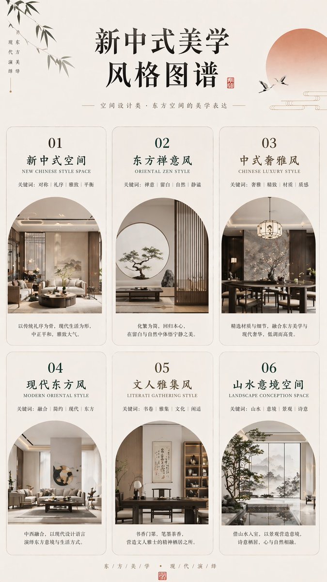 产品视觉 GPT Image 2 提示词：New Chinese Aesthetics Style Chart