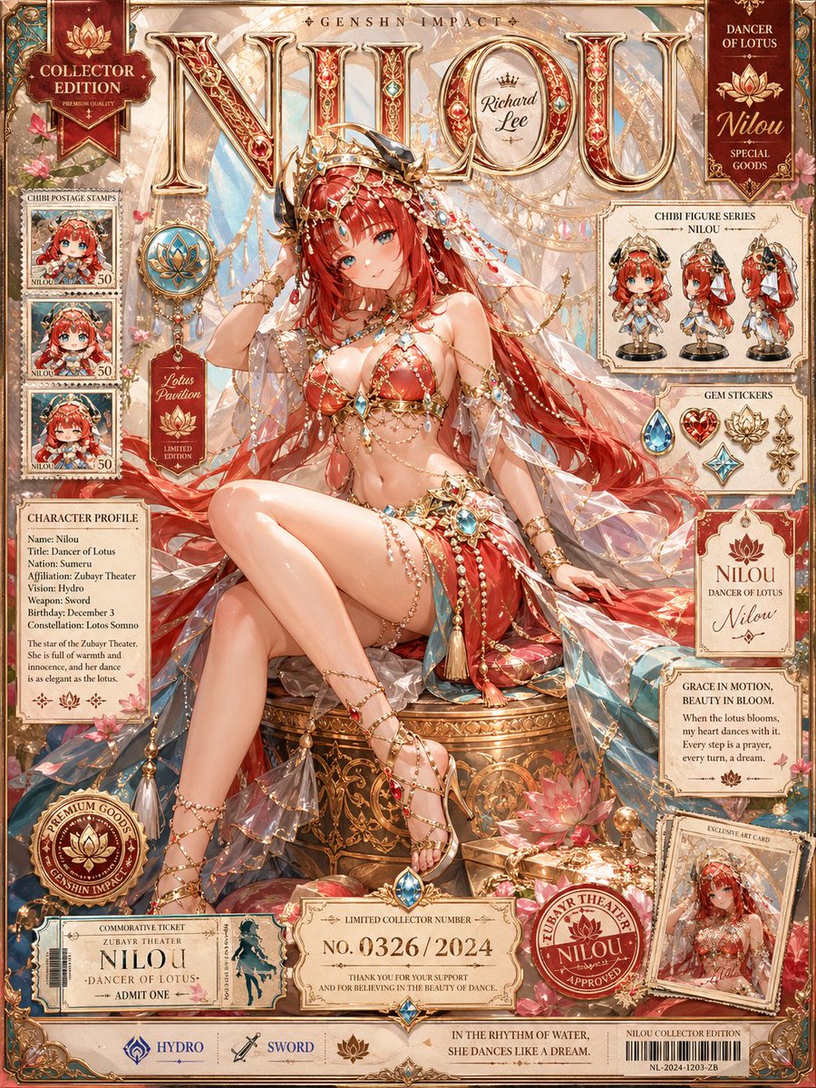 产品视觉 GPT Image 2 提示词：Nilou Collector Edition Poster