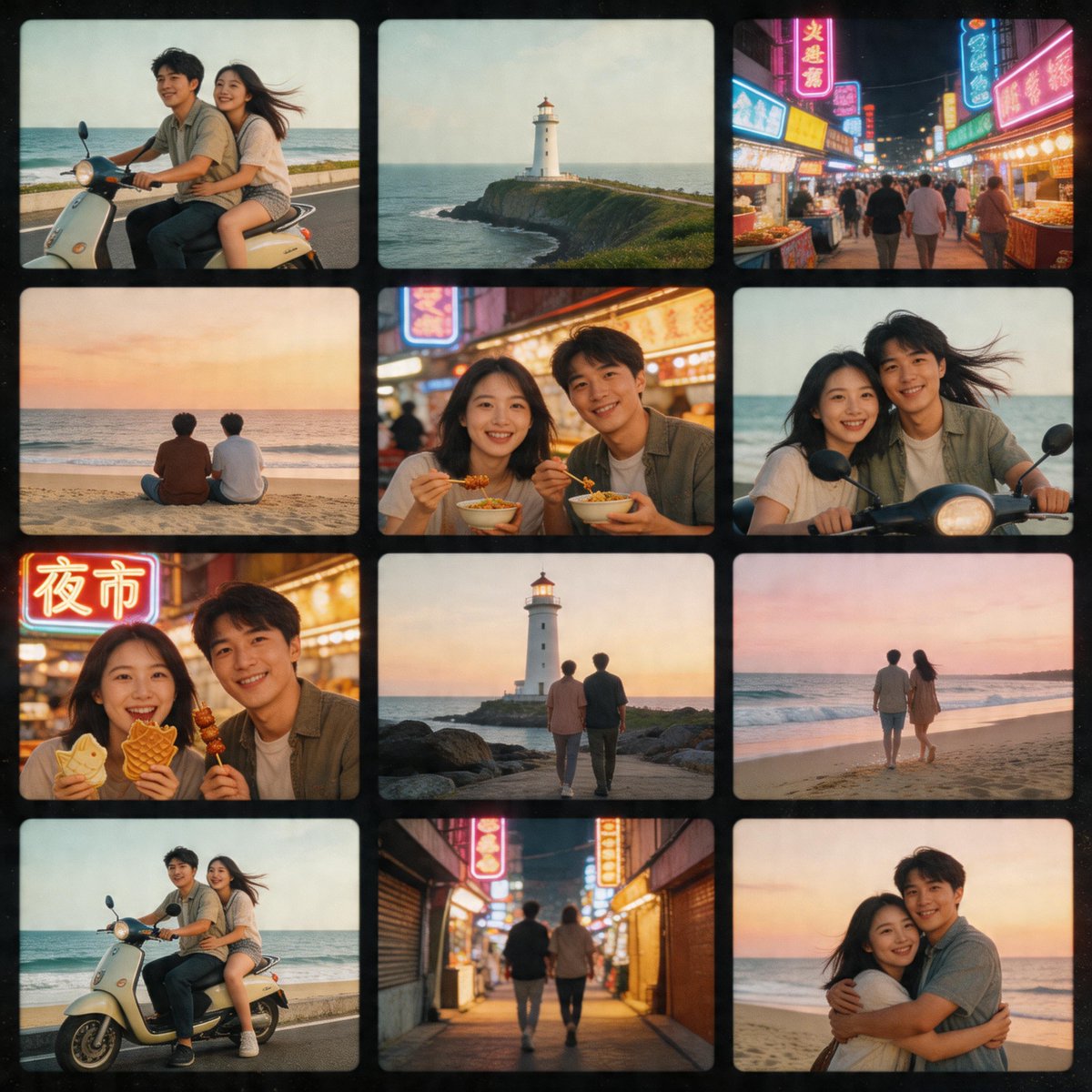 故事绘本 GPT Image 2 提示词：Nostalgic Tokyo Travel Collage