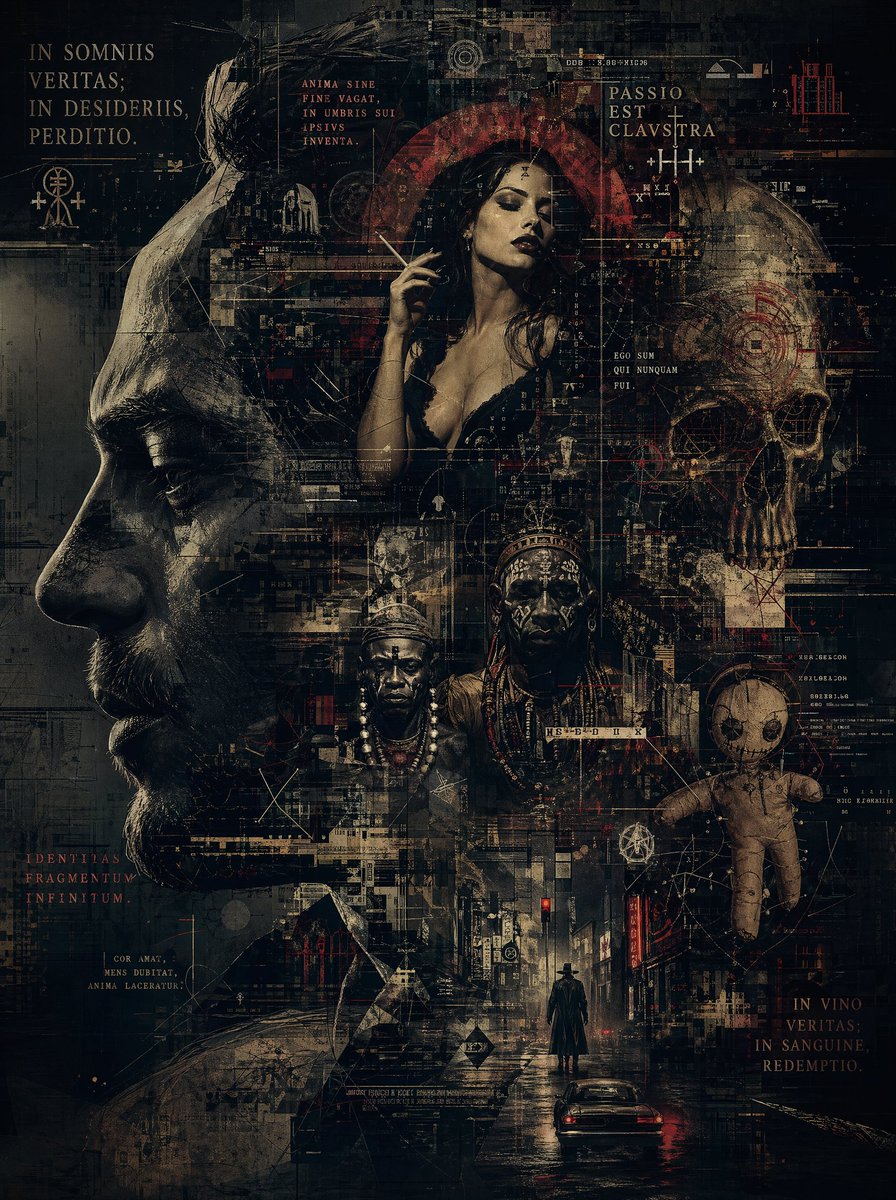 产品视觉 GPT Image 2 提示词：Occult Cyber-Gothic Collage Poster