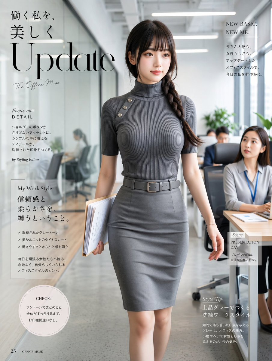 产品视觉 GPT Image 2 提示词：Office Fashion Magazine Cover