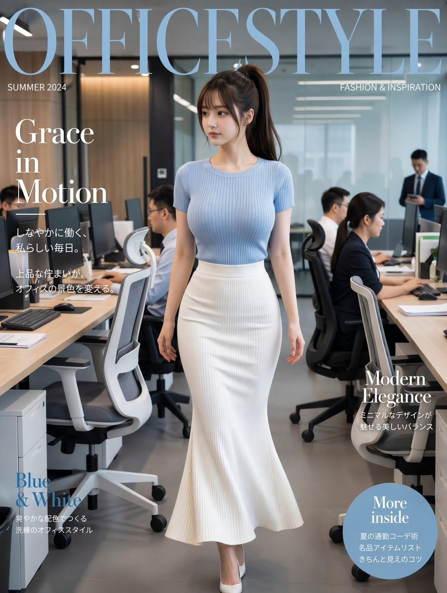 产品视觉 GPT Image 2 提示词：Office Fashion Magazine Cover