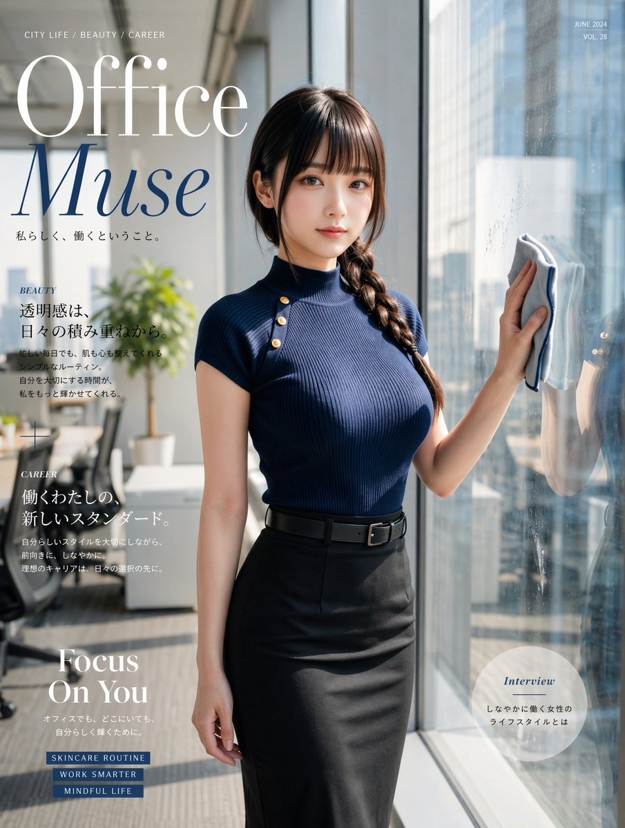 产品视觉 GPT Image 2 提示词：Office Muse Fashion Cover