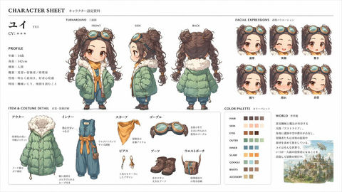 信息图 GPT Image 2 提示词：官方角色设定资料图鉴
