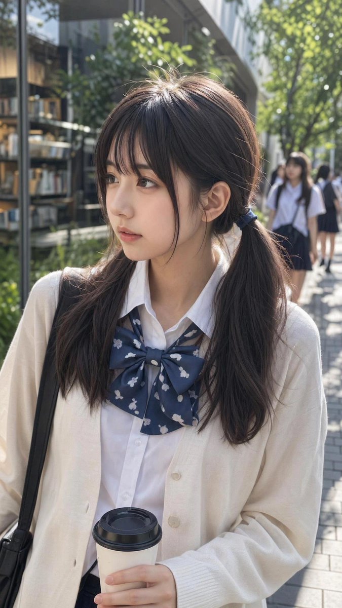 界面稿 GPT Image 2 提示词：Ordinary Schoolgirl Street Snapshot