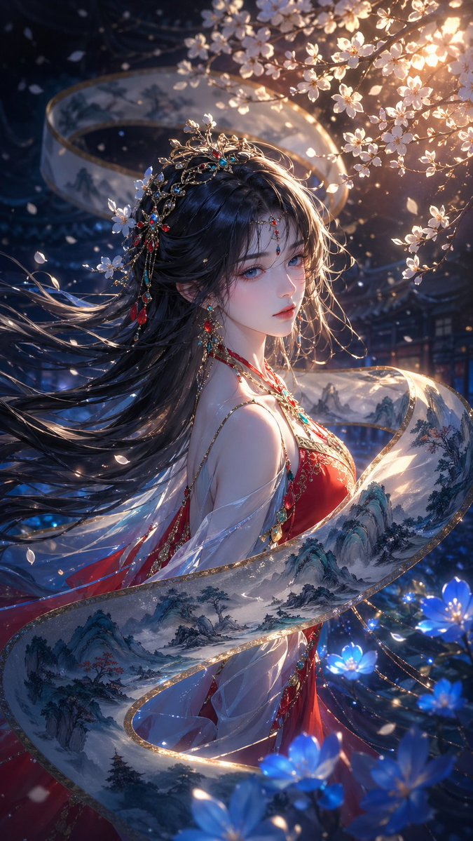 界面稿 GPT Image 2 提示词：Oriental Fantasy Illustration Prompt