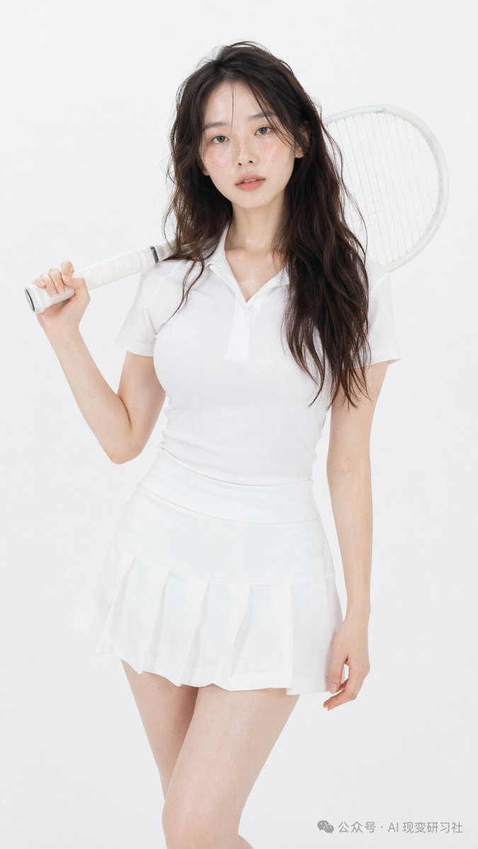 界面稿 GPT Image 2 提示词：Photorealistic Tennis Player Studio Portrait