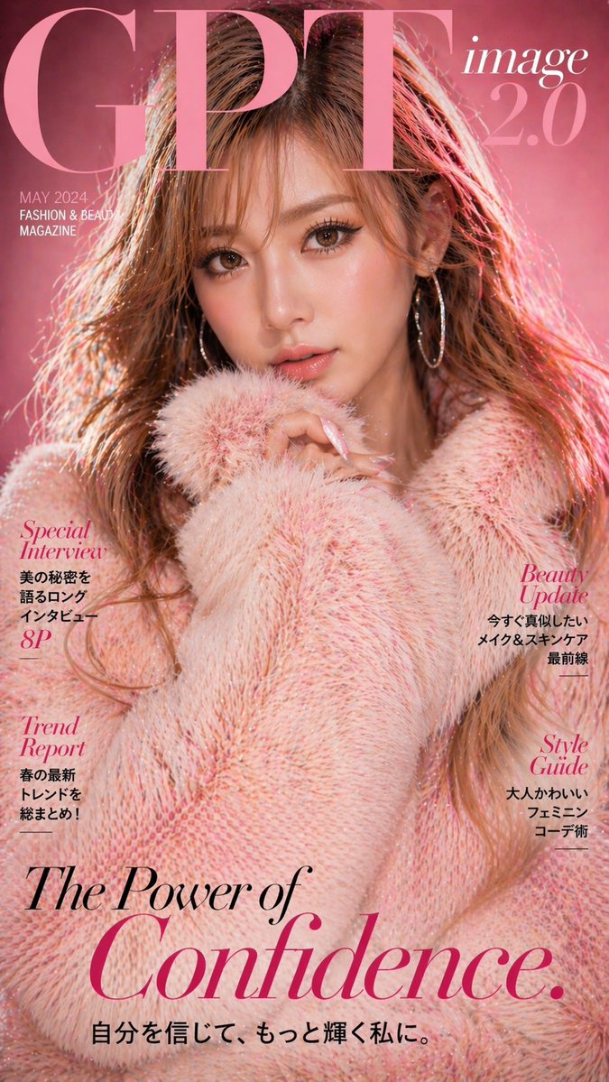 产品视觉 GPT Image 2 提示词：Pink Fashion Magazine Cover