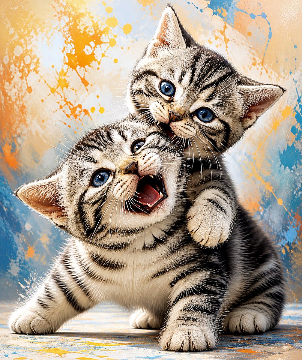 产品视觉 GPT Image 2 提示词：Playful American Shorthair Kittens