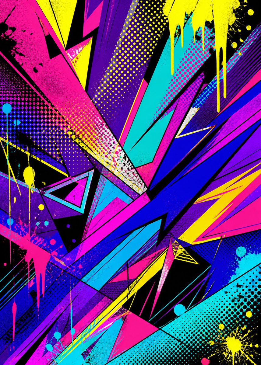 界面稿 GPT Image 2 提示词：Pop Art Street Abstract Background