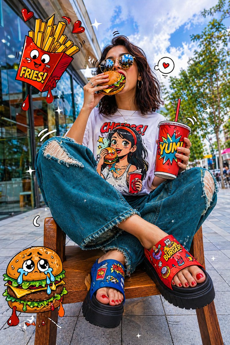 故事绘本 GPT Image 2 提示词：Pop-Art Urban Photography Fusion