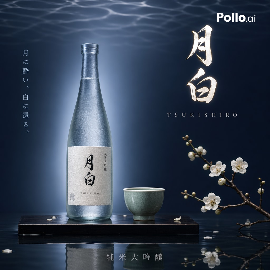 产品视觉 GPT Image 2 提示词：Premium Japanese Sake Poster