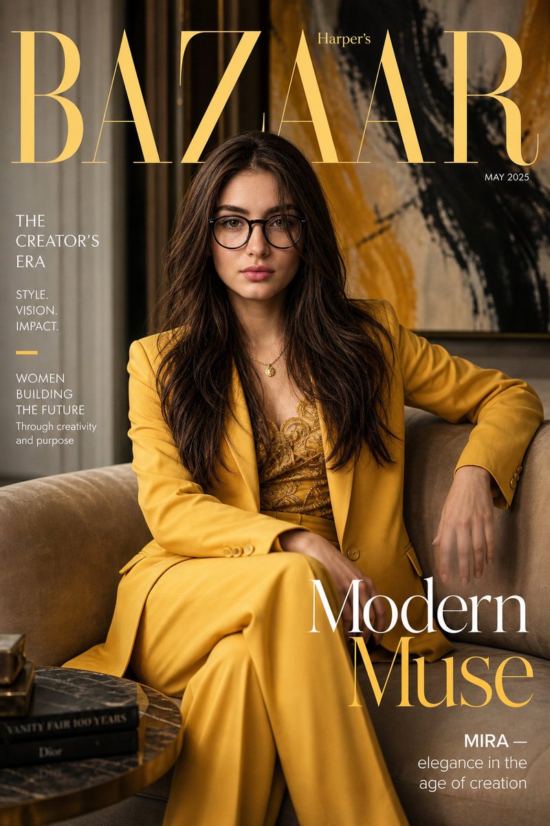 建筑空间 GPT Image 2 提示词：Harper’s Bazaar 杂志封面