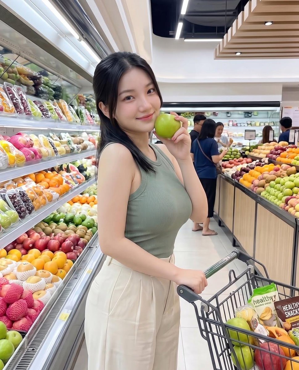 日常生活 GPT Image 2 提示词：现代杂货店生活方式人像