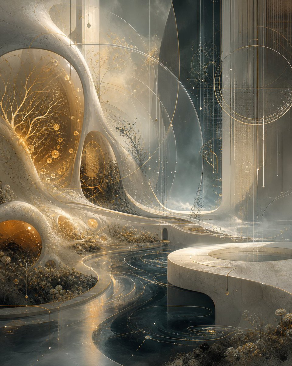 建筑空间 GPT Image 2 提示词：Surreal Celestial Organic Architecture