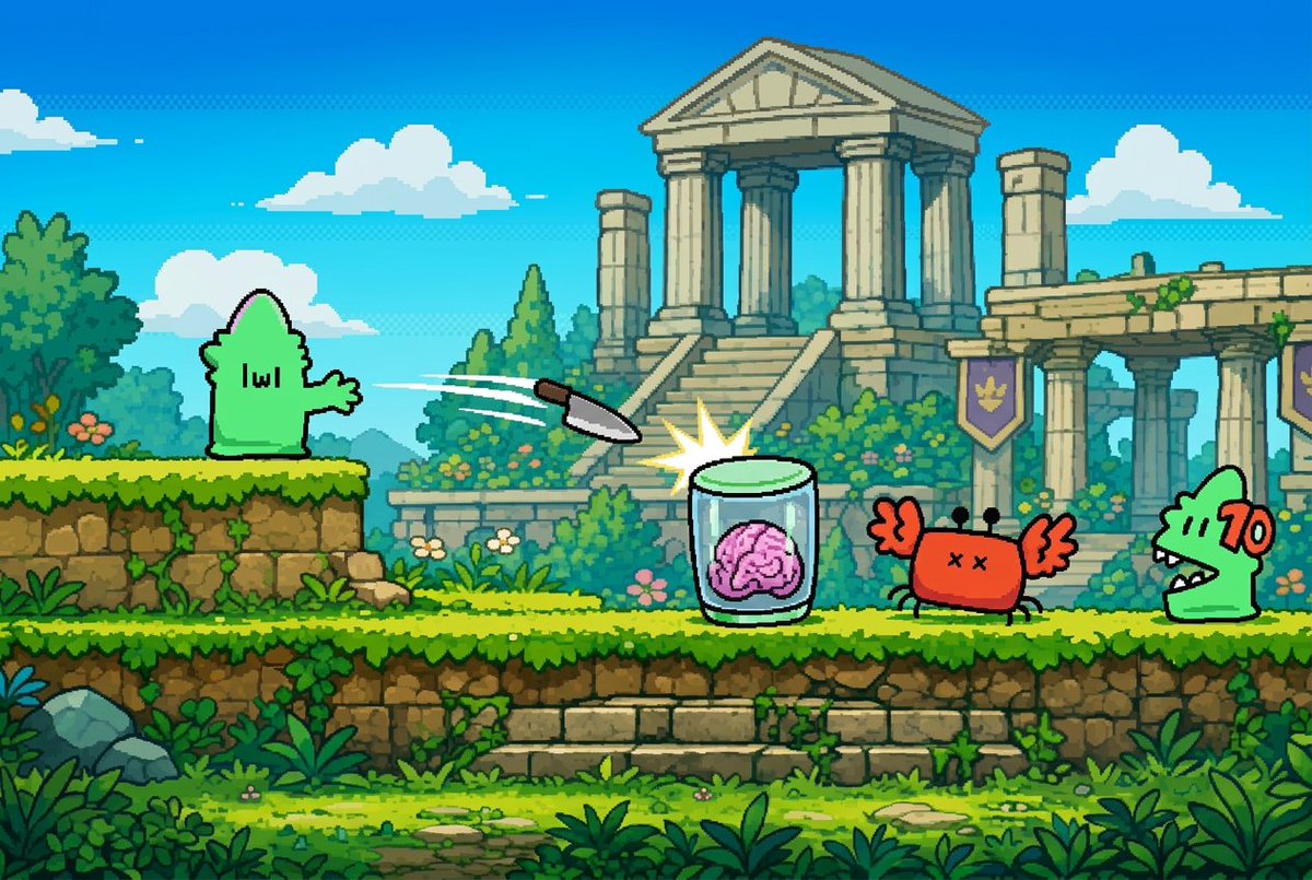 游戏影视 GPT Image 2 提示词：Graffiti Creature Pixel Platformer