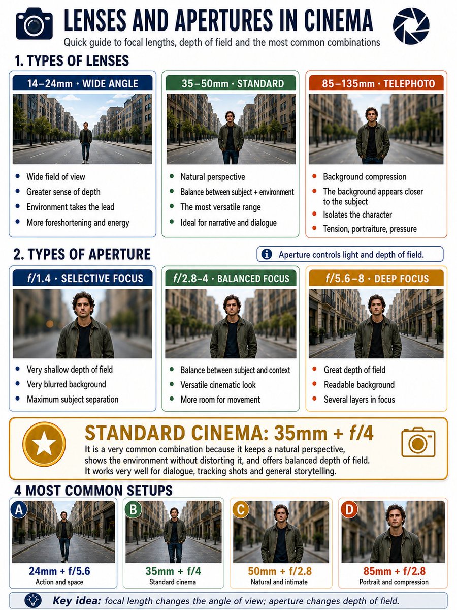 内容创作 GPT Image 2 提示词：Cinema Lens Infographic Guide