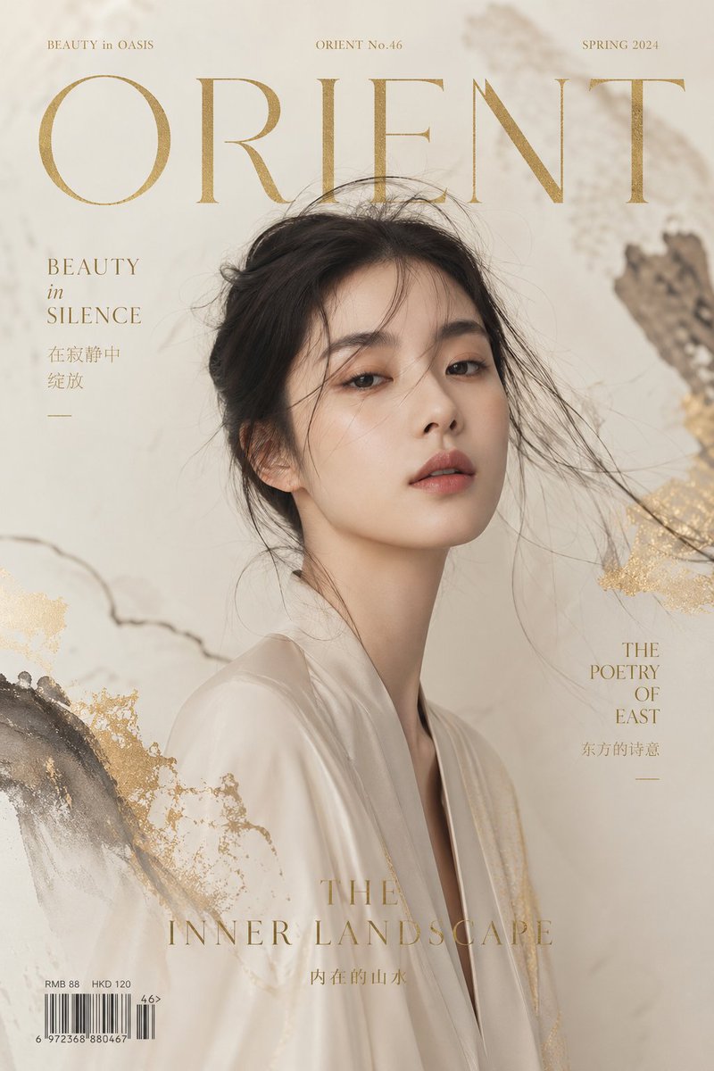 人像修图 GPT Image 2 提示词：Zen Mode Editorial Magazine Cover