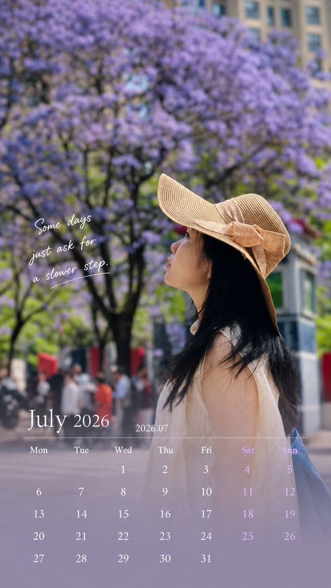游戏影视 GPT Image 2 提示词：Healing Travel Calendar Card