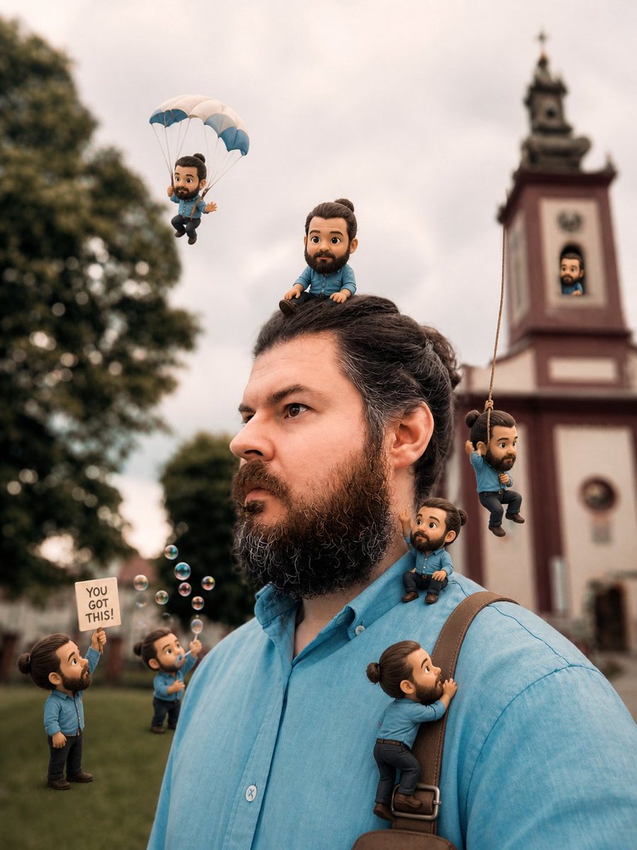 人像修图 GPT Image 2 提示词：Miniature Clone Portrait