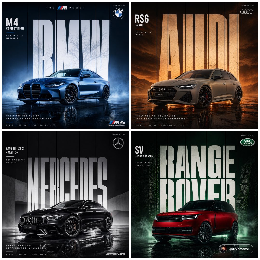 电商广告 GPT Image 2 提示词：Cinematic Automotive Billboard Template