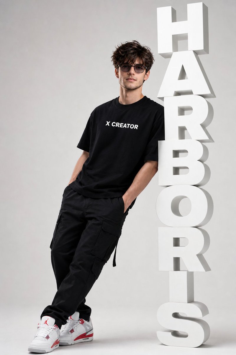 人像修图 GPT Image 2 提示词：Minimalist Streetwear Typography Poster