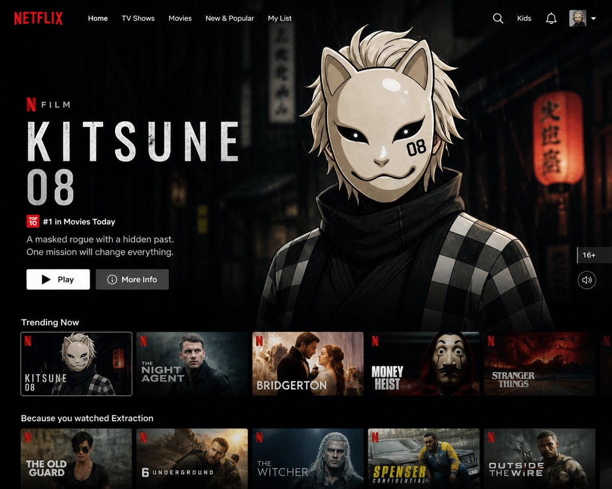 产品设计 GPT Image 2 提示词：streaming platform 首页 UI 生成器