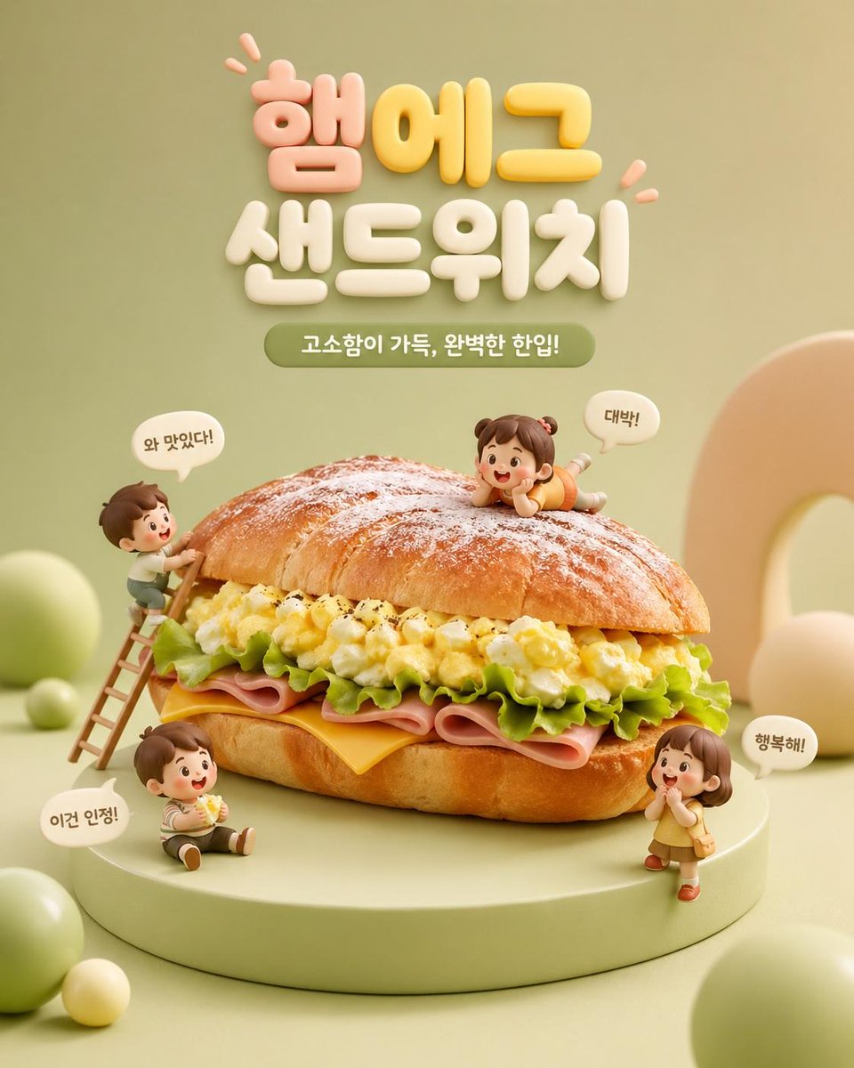 电商广告 GPT Image 2 提示词：3D Q 版美食广告场景
