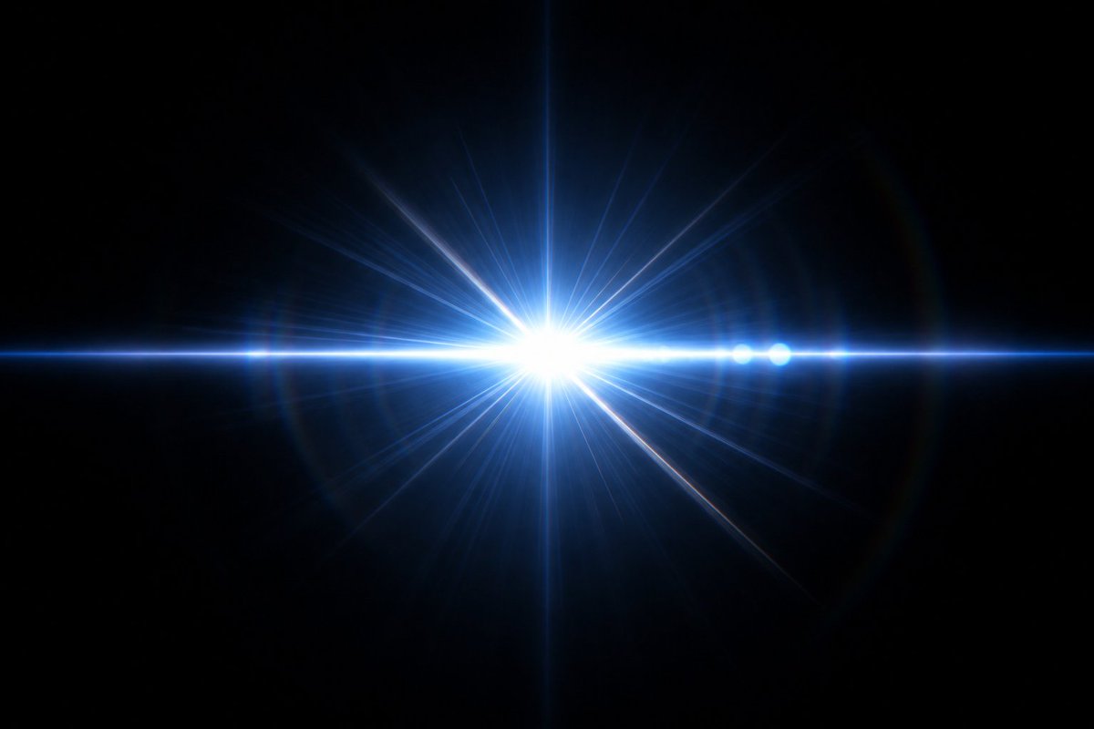 游戏影视 GPT Image 2 提示词：电光蓝镜头光晕 VFX