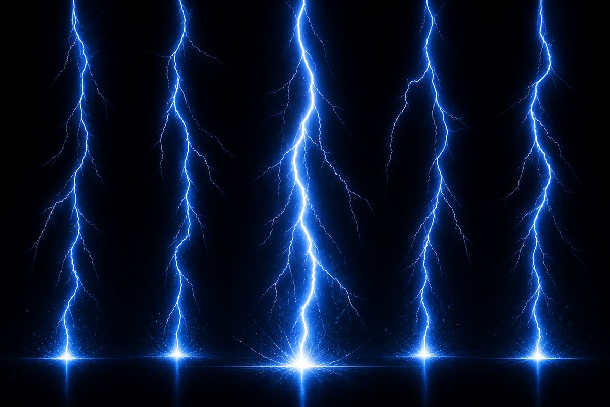 游戏影视 GPT Image 2 提示词：电光蓝闪电特效 VFX