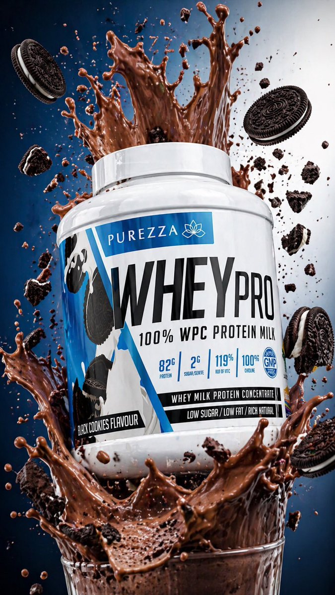 产品视觉 GPT Image 2 提示词：Protein Powder Splash Hero Shot