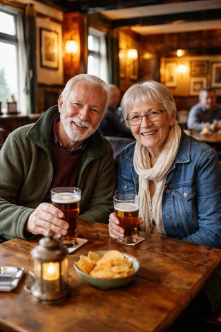 故事绘本 GPT Image 2 提示词：Pub Scene Amateur Snapshot