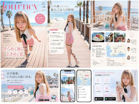 产品视觉 GPT Image 2 提示词：实景女性旅行杂志设计