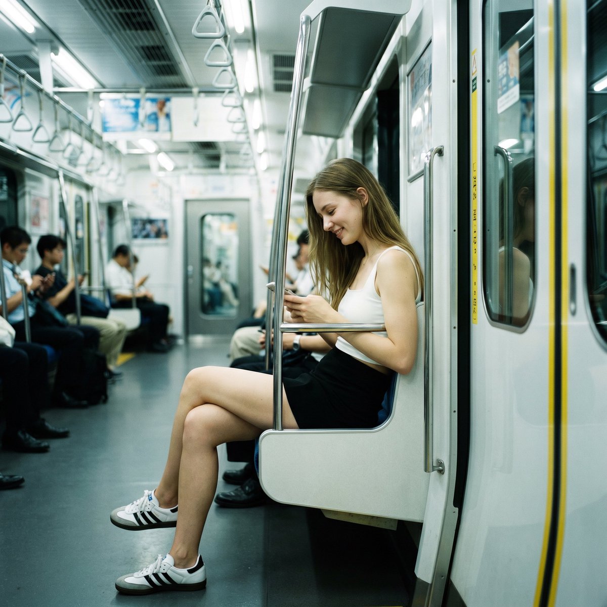 产品视觉 GPT Image 2 提示词：Realistic Subway Candid Portrait