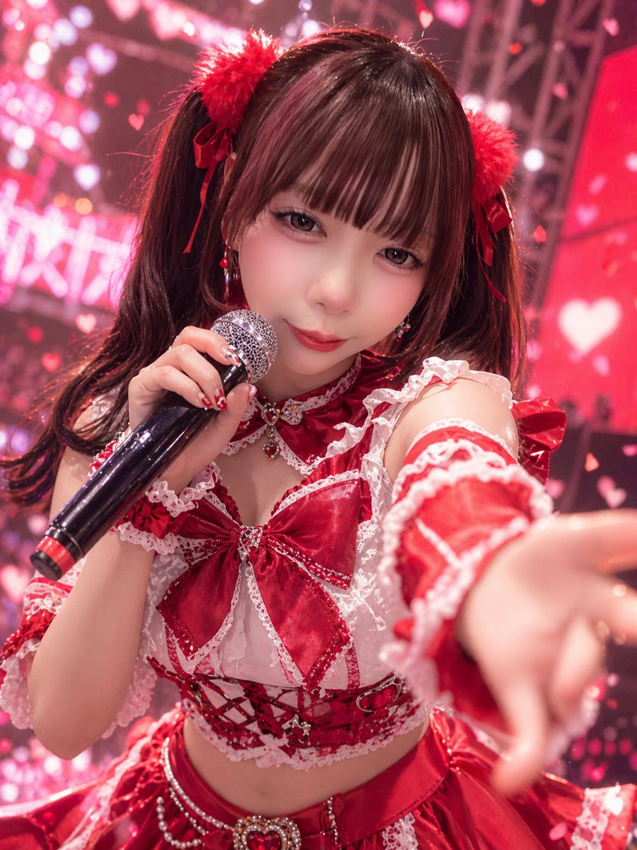 产品视觉 GPT Image 2 提示词：Red Idol Concert Close-Up