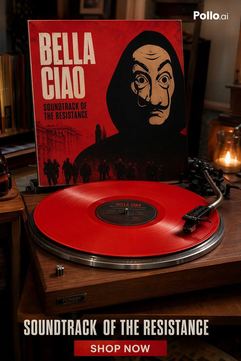 产品视觉 GPT Image 2 提示词：Red Vinyl Soundtrack Ad