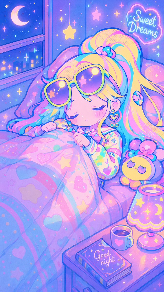 角色设定 GPT Image 2 提示词：Retro Anime Pastel Sleep Scene