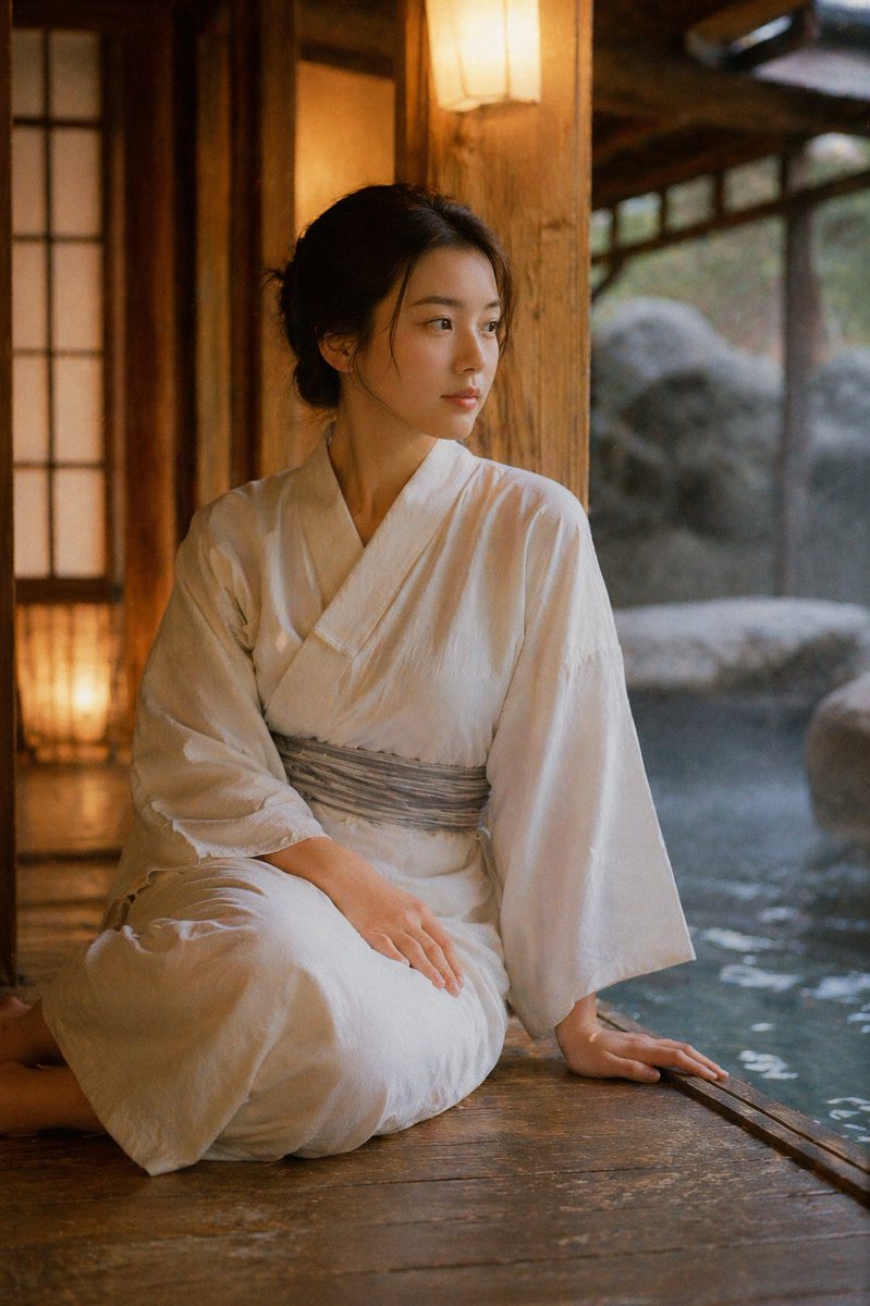 界面稿 GPT Image 2 提示词：Retro Japanese Onsen Photography