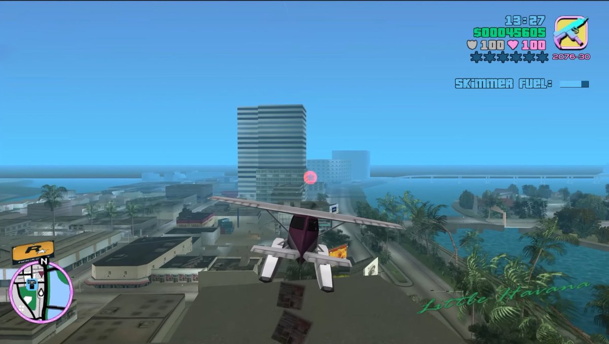 信息图 GPT Image 2 提示词：Retro Open-World Seaplane Screenshot