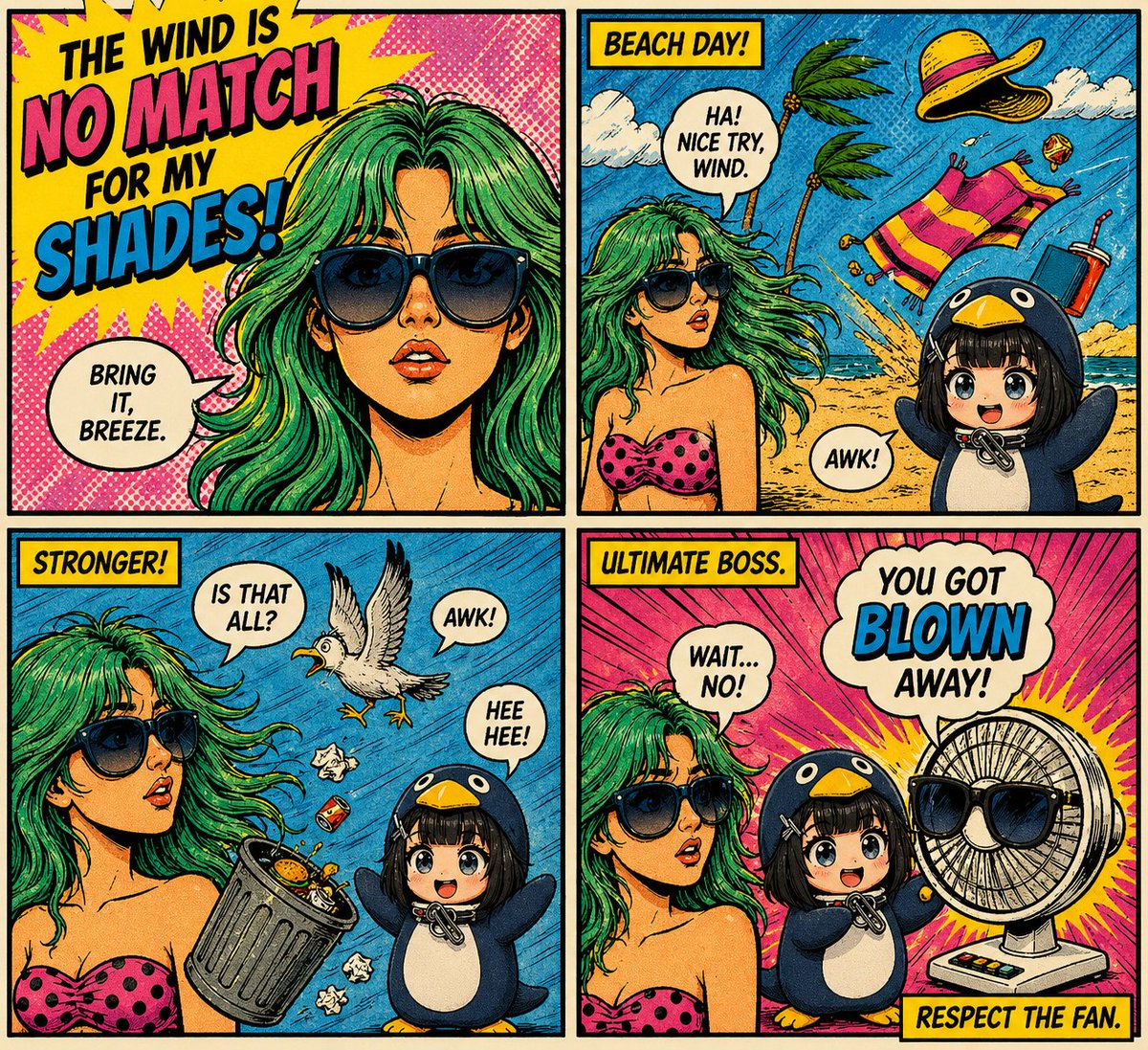界面稿 GPT Image 2 提示词：Retro Pop-Art Comic Strip
