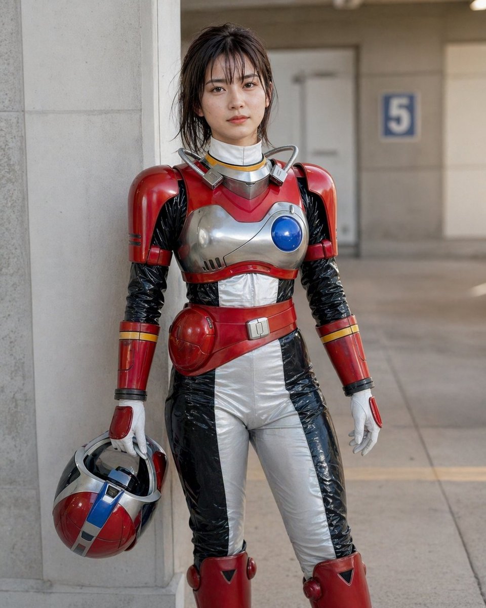界面稿 GPT Image 2 提示词：Retro Space Heroine Cosplay Portrait