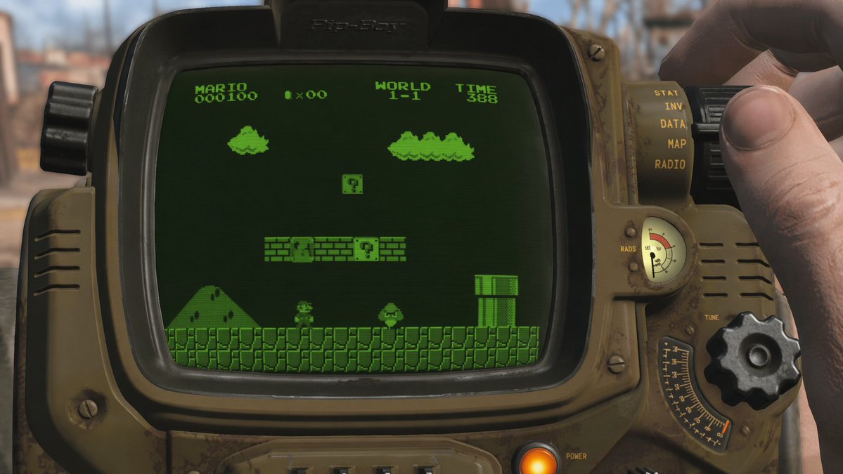 角色设定 GPT Image 2 提示词：Retro Wrist Computer Playing Classic Platformer