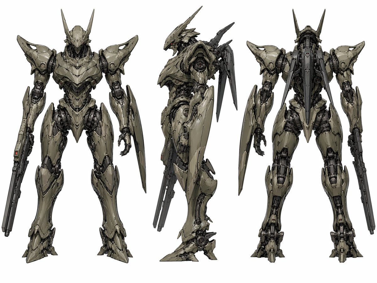 产品视觉 GPT Image 2 提示词：Sci-Fi Mecha Turnaround Sheet