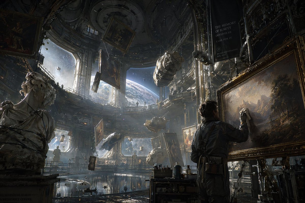 界面稿 GPT Image 2 提示词：Sci-Fi Orbital Art Museum