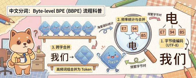 信息图 GPT Image 2 提示词：Scrapbook Byte-level BPE Explainer